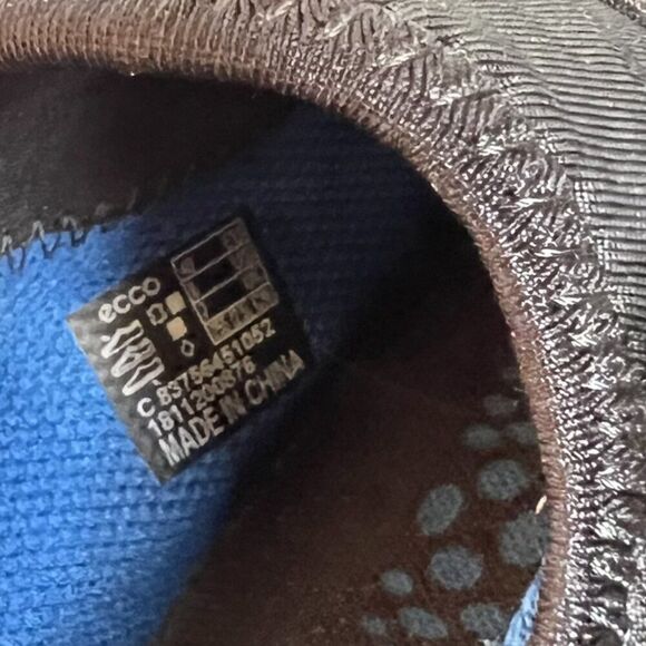 Ecco Black Leather Biom Sneakers - Picture 8 of 9